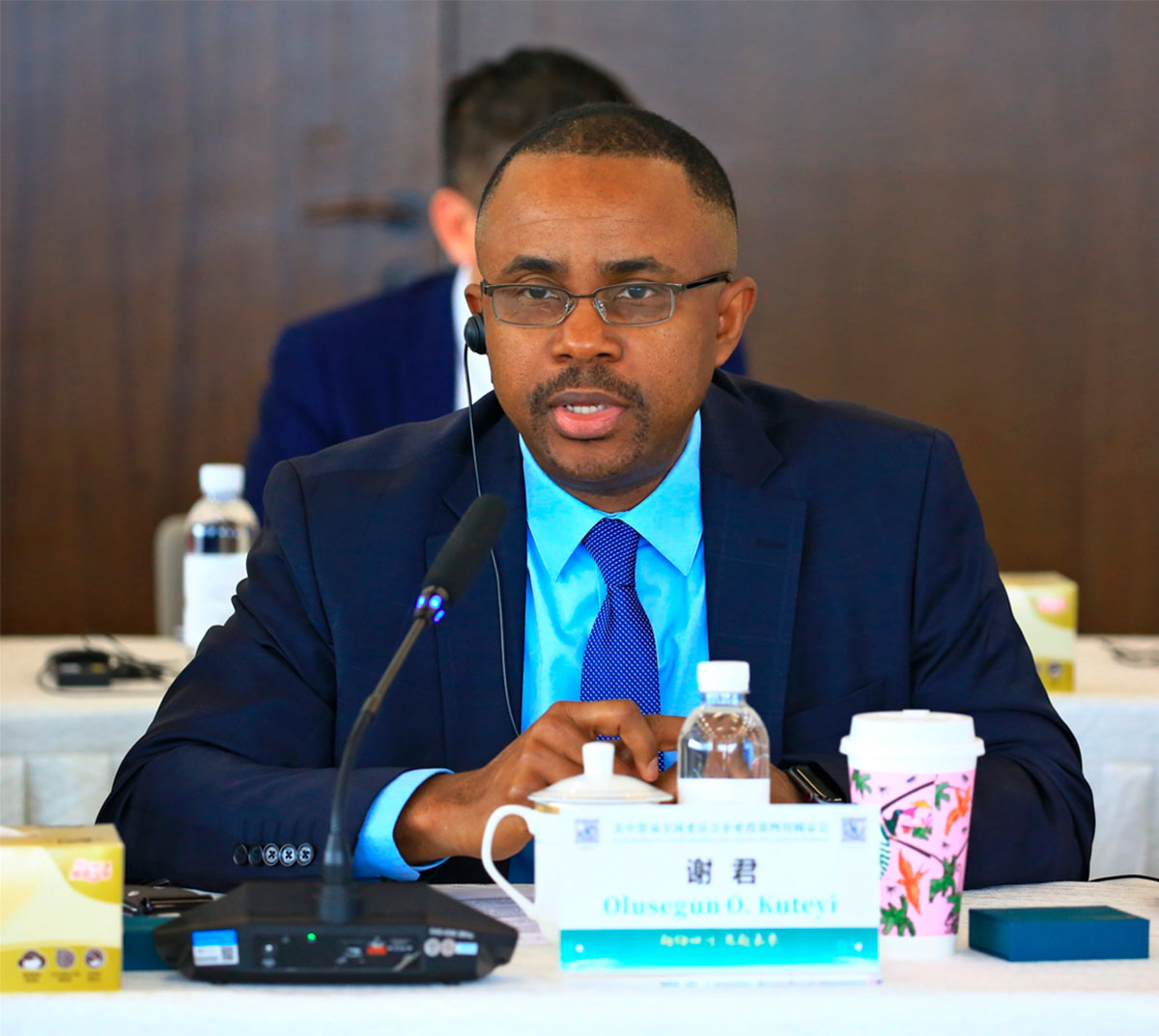 Mr. Segun Kuteyi, President of Chevron China attends the event.
